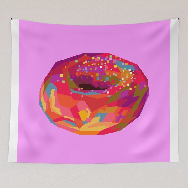 Item preview, Colorful Donut Pink BG designed and sold by ahmadnusyirwan.