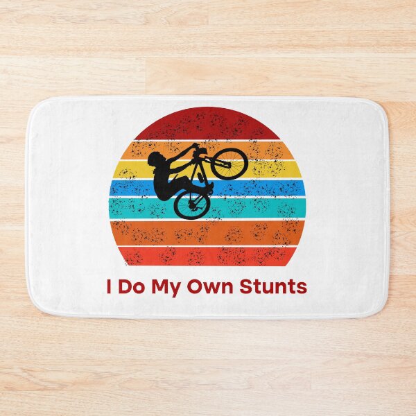 Item preview, Retro I Do My Own Stunts Shirt Bike  designed and sold by Rami Khalifah.
