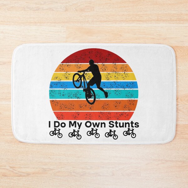 Item preview, Retro I Do My Own Stunts Shirt Bike  designed and sold by Rami Khalifah.