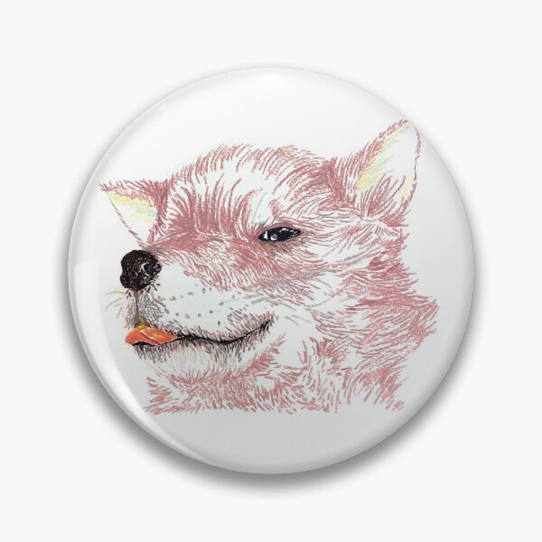 Item preview, Dog in pink with a cute tongue designed and sold by wooduwoodu.