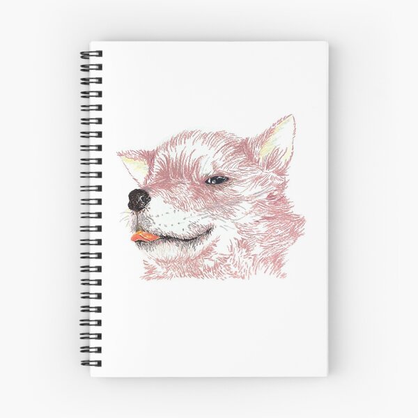 Item preview, Dog in pink with a cute tongue designed and sold by wooduwoodu.