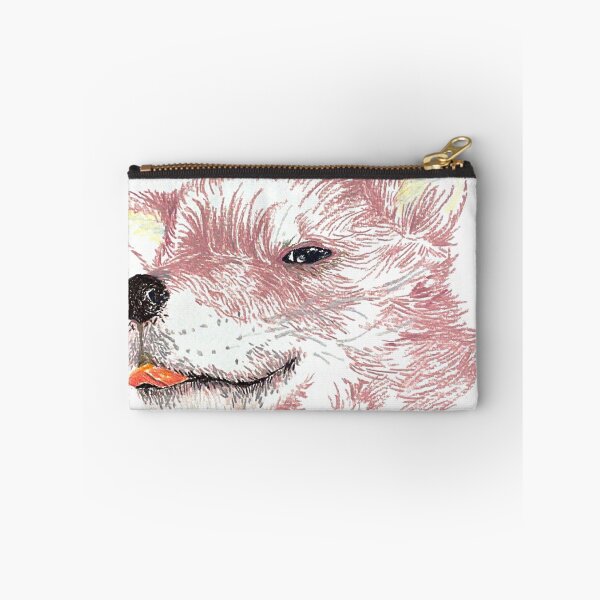 Item preview, Dog in pink with a cute tongue designed and sold by wooduwoodu.