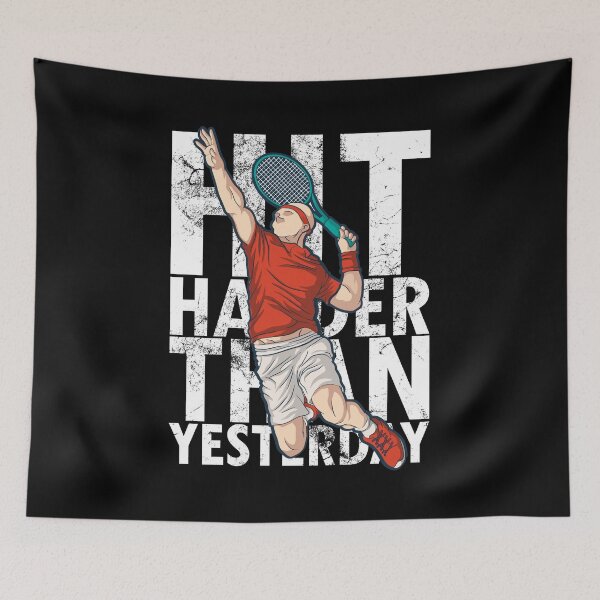 Item preview, Tennis Training Hit harder than yesterday designed and sold by FalkDania.
