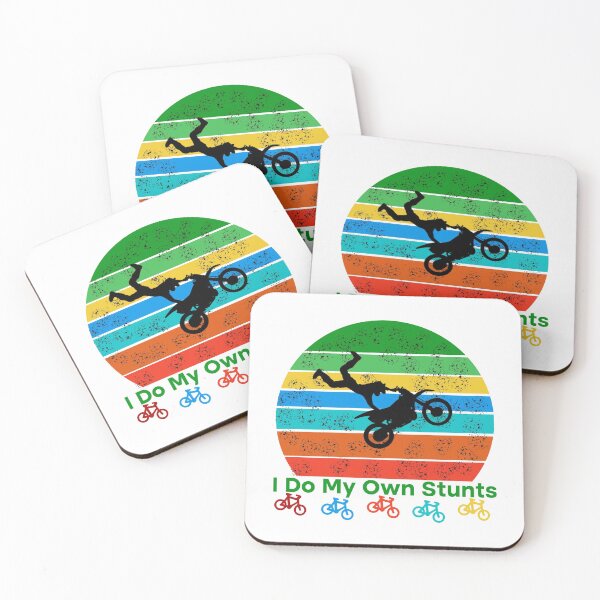 Item preview, Retro I Do My Own Stunts Shirt Bike  designed and sold by Rami Khalifah.