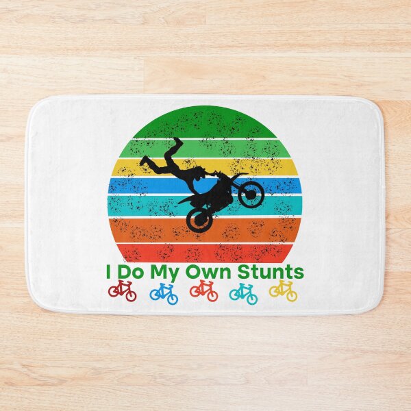Item preview, Retro I Do My Own Stunts Shirt Bike  designed and sold by Rami Khalifah.