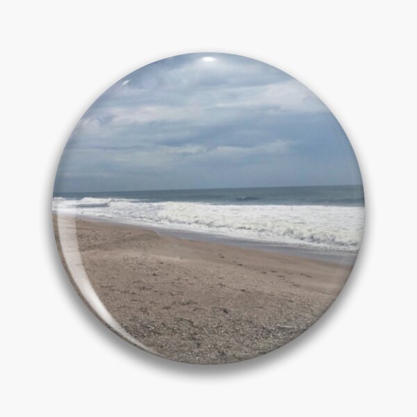Item preview, beautiful beach cloudy day with blue ocean waves designed and sold by Barolina.