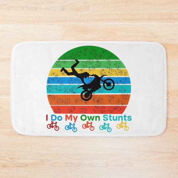 Item preview, Retro I Do My Own Stunts Shirt Bike  designed and sold by Rami Khalifah.