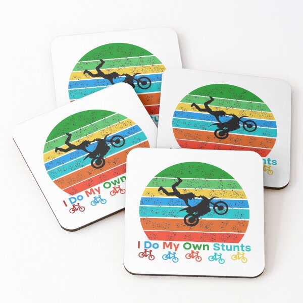 Item preview, Retro I Do My Own Stunts Shirt Bike  designed and sold by Rami Khalifah.