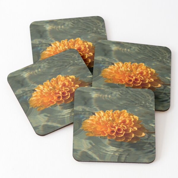 Item preview, Floating Autumn - Chrysanthemum Blossom in the Fountain designed and sold by Georgia Mizuleva.