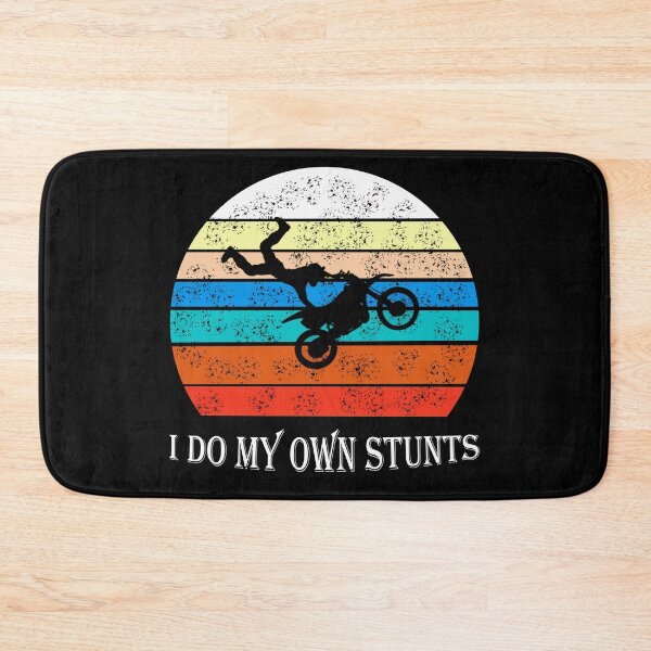 Item preview, Retro I Do My Own Stunts Shirt Bike  designed and sold by Rami Khalifah.