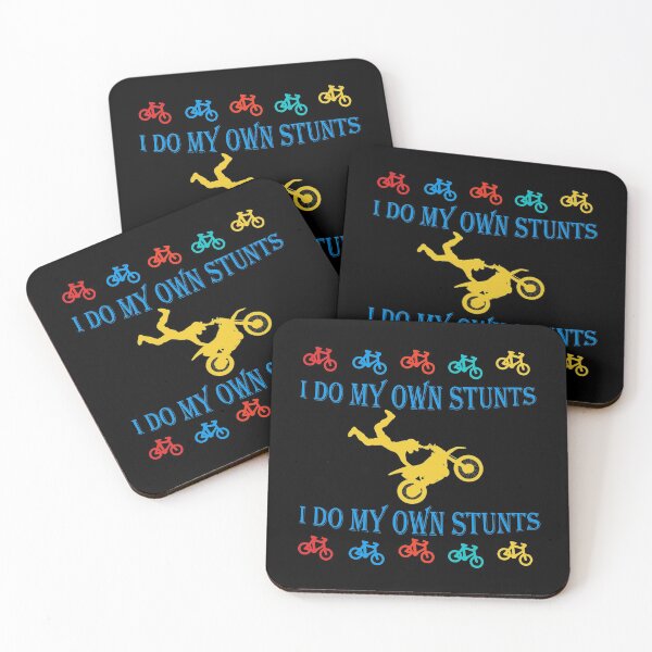 Item preview, Retro I Do My Own Stunts Shirt Bike  designed and sold by Rami Khalifah.