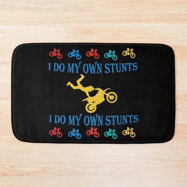 Item preview, Retro I Do My Own Stunts Shirt Bike  designed and sold by Rami Khalifah.