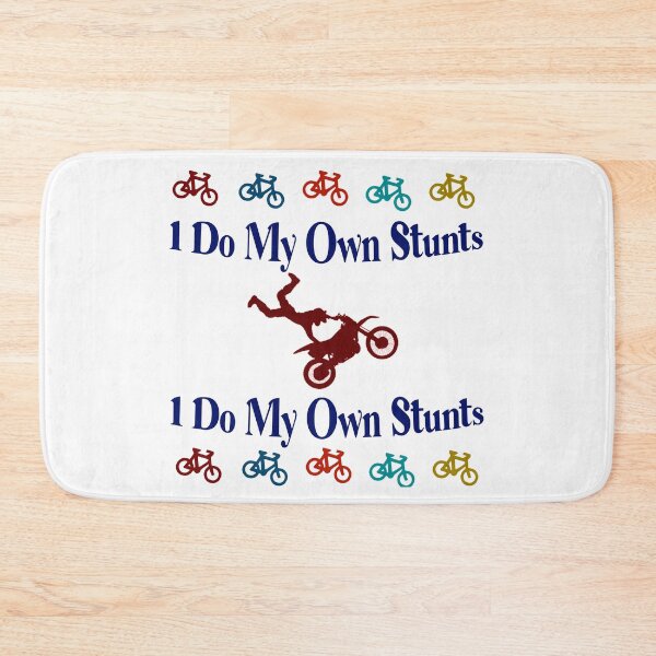 Item preview, Retro I Do My Own Stunts Shirt Bike  designed and sold by Rami Khalifah.