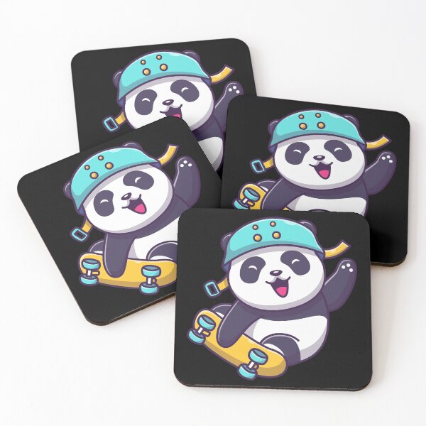 Item preview, Cute Panda Skating designed and sold by ozumdesigns.