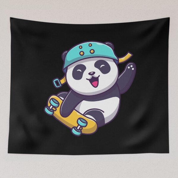 Item preview, Cute Panda Skating designed and sold by ozumdesigns.
