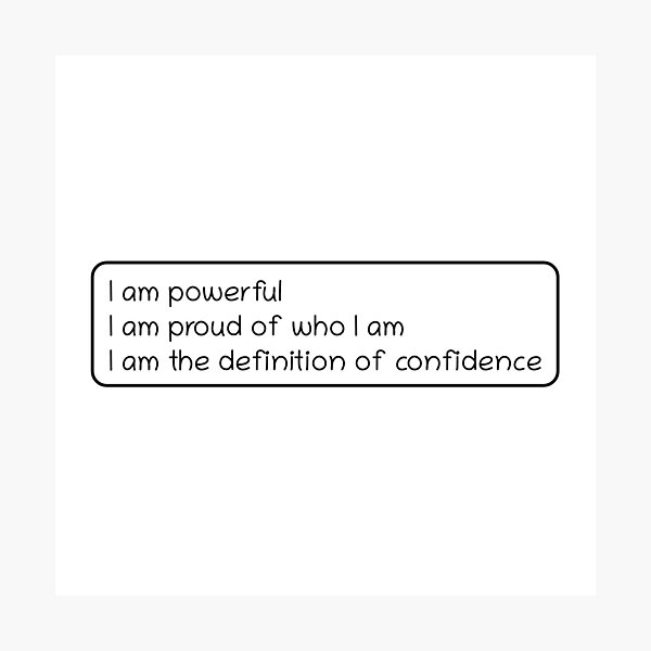 Item preview, CONFIDENCE affirmations designed and sold by eleanor27.
