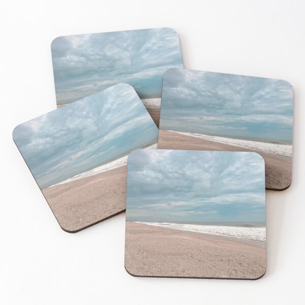 Item preview, beautiful beach cloudy day with light blue ocean waves designed and sold by Barolina.