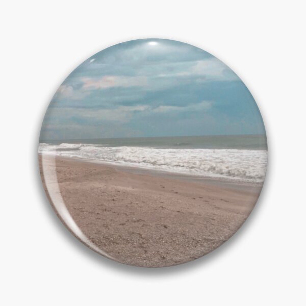 Item preview, beautiful beach cloudy day with light blue ocean waves designed and sold by Barolina.