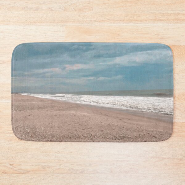 Item preview, beautiful beach cloudy day with light blue ocean waves designed and sold by Barolina.