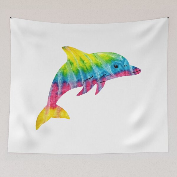 Item preview, Tie Dye Dolphin Colorful Watercolor designed and sold by Dopnex.