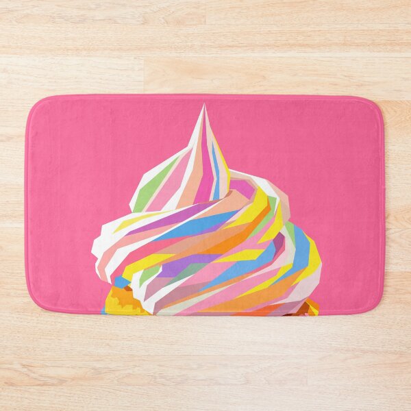 Item preview, Colorful Ice Cream Pink BG designed and sold by ahmadnusyirwan.