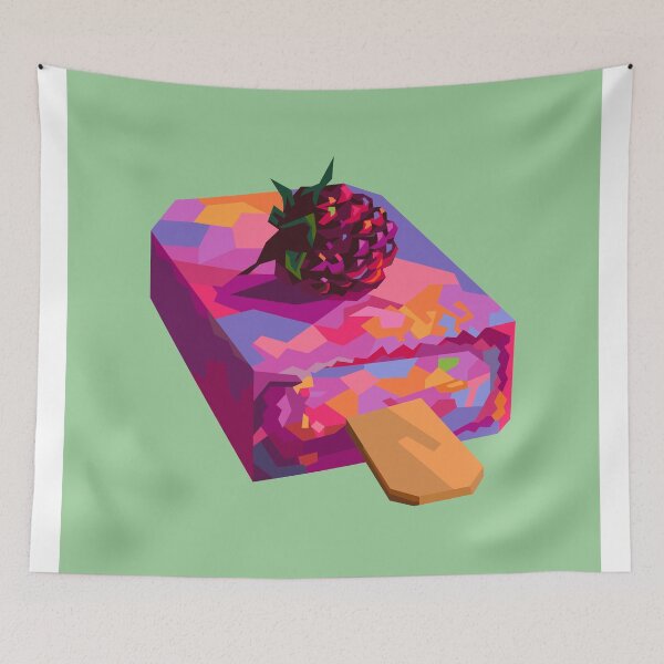 Item preview, Colorful Ice Cream Stick Green BG designed and sold by ahmadnusyirwan.