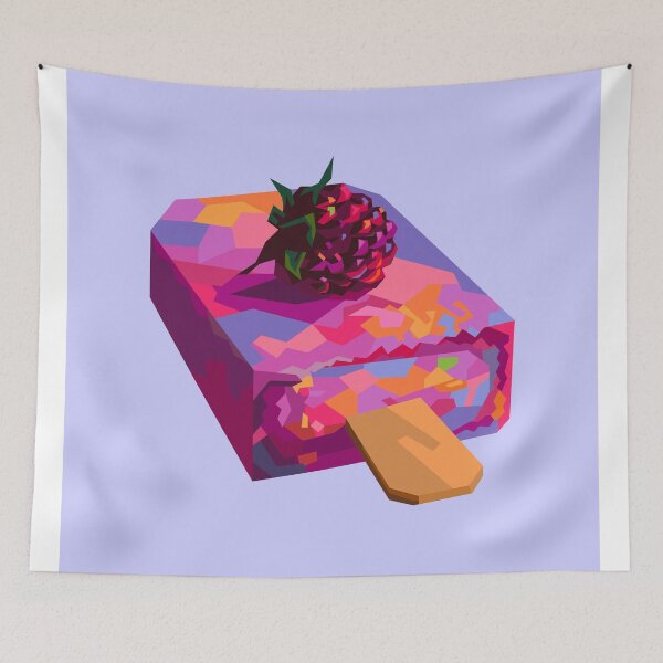 Item preview, Colorful Ice Cream Stick Blue BG designed and sold by ahmadnusyirwan.