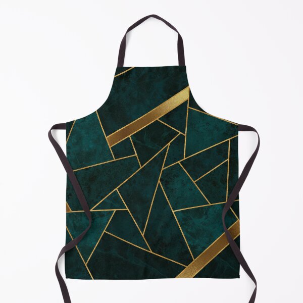 Item preview, Dark Teal Stone and Gold Mosaic designed and sold by AmbienceArt.