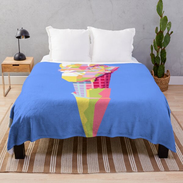Item preview, Colorful Ice Cream Cone Blue BG designed and sold by ahmadnusyirwan.
