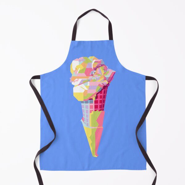 Item preview, Colorful Ice Cream Cone Blue BG designed and sold by ahmadnusyirwan.