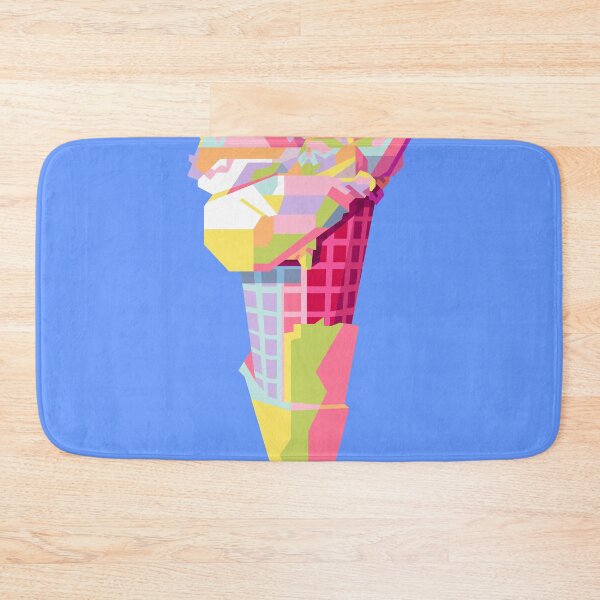 Item preview, Colorful Ice Cream Cone Blue BG designed and sold by ahmadnusyirwan.