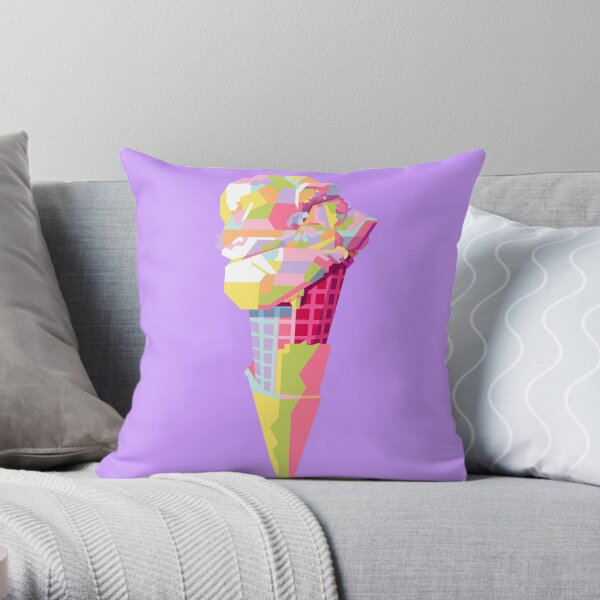 Cream and hotsell purple cushions