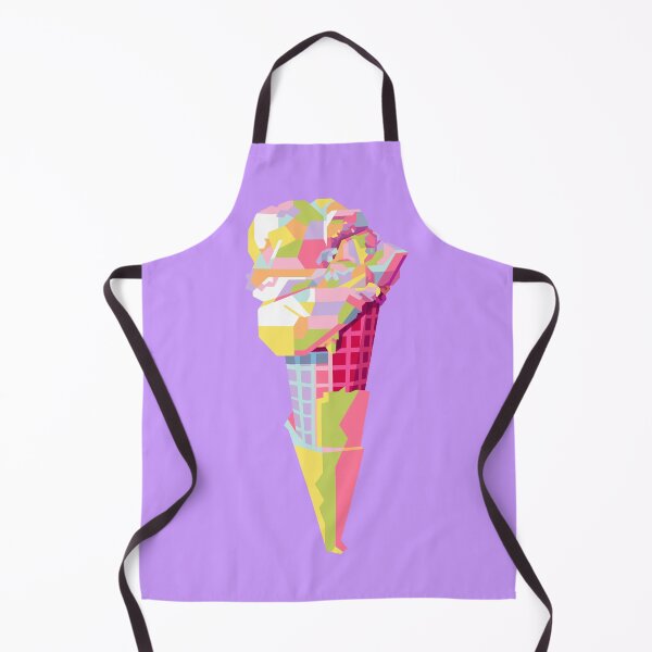 Item preview, Colorful Ice Cream Cone Purple BG designed and sold by ahmadnusyirwan.