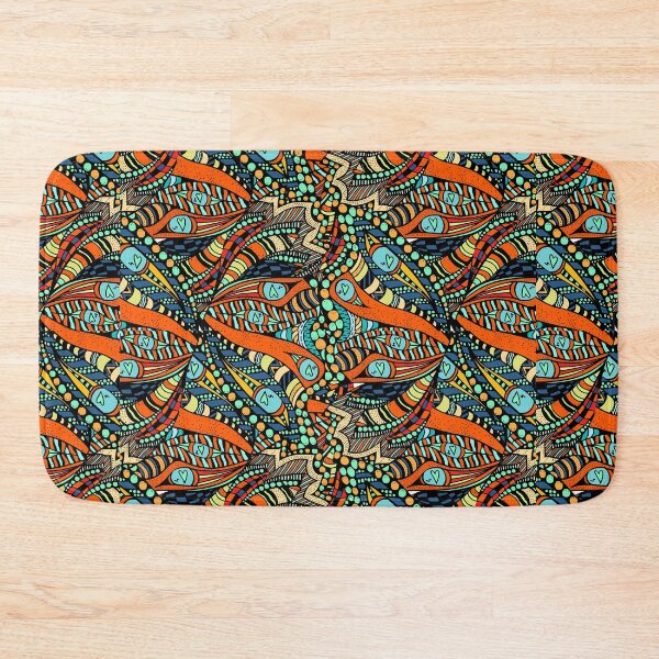 Item preview, Seamless Latina style colorful art  designed and sold by NymphWareroom.