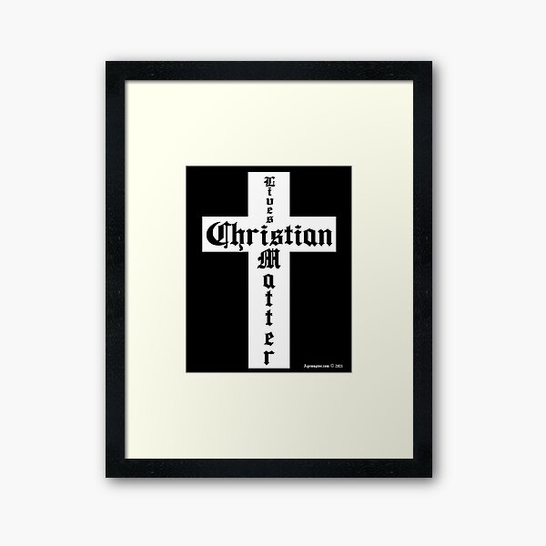 Christian Cross Framed Art Print
