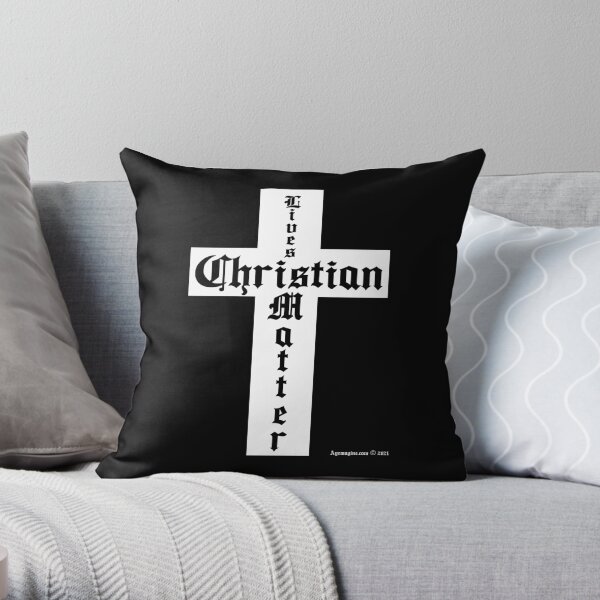 Christian Cross Throw Pillow