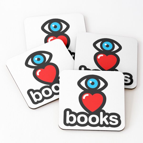Item preview, i love books (vertical) designed and sold by MisterSquid.