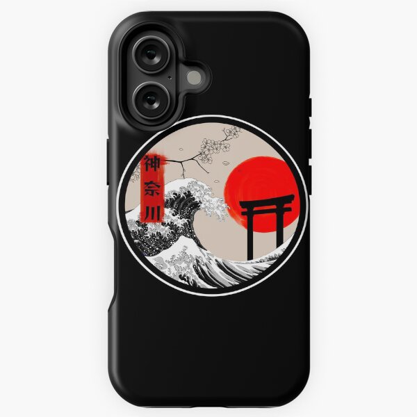 Item preview, Japanese traditional art inspiration, the great wave at rising sun designed and sold by shodark.