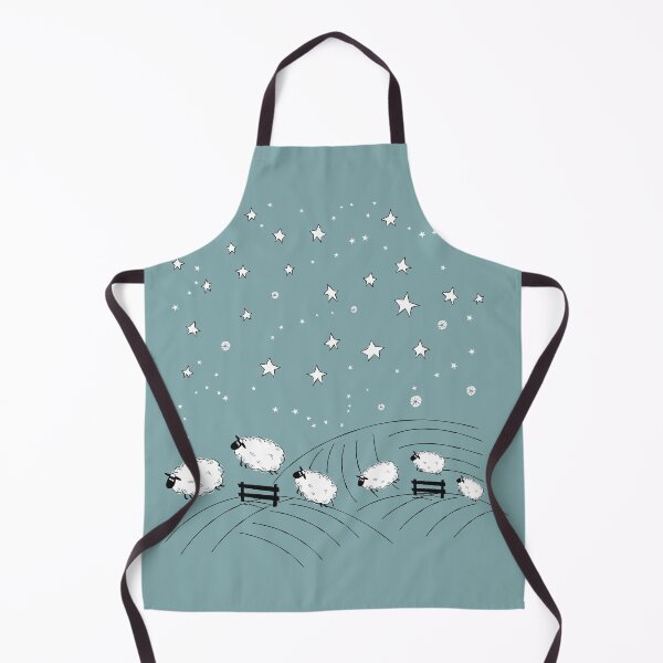Item preview, Sheep Well #14 - Sheep Jumping Fences Under Starry Night - Counting Sheep designed and sold by SheepWell.