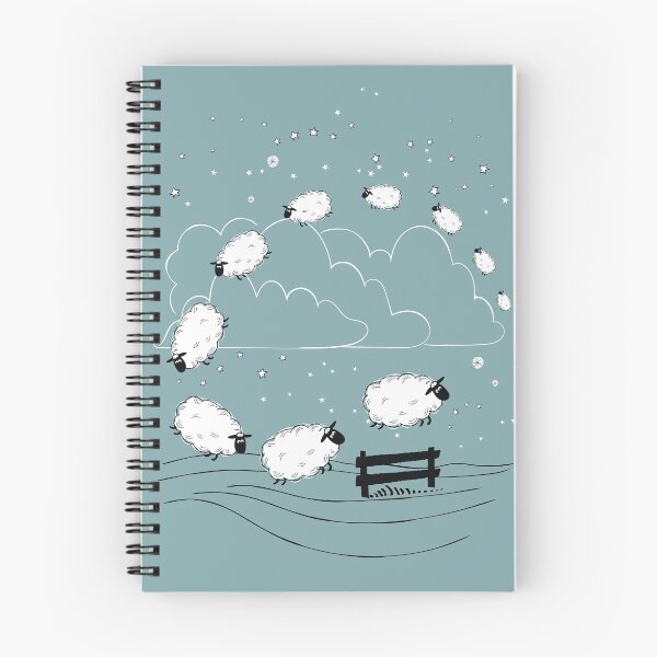 Item preview, Sheep Well #17 (Blue) - Sheep Jumping Over Clouds - Counting Sheep designed and sold by SheepWell.