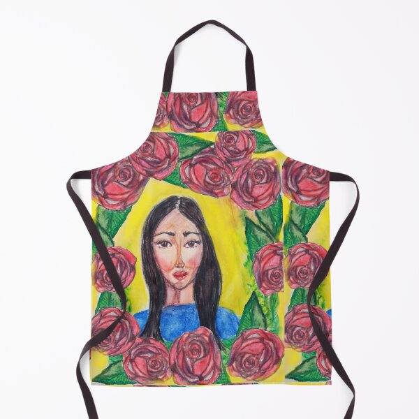 Item preview, A PORTRAIT OF A WOMAN WITH A YELLOW BACKGROUND designed and sold by IvanaKada.