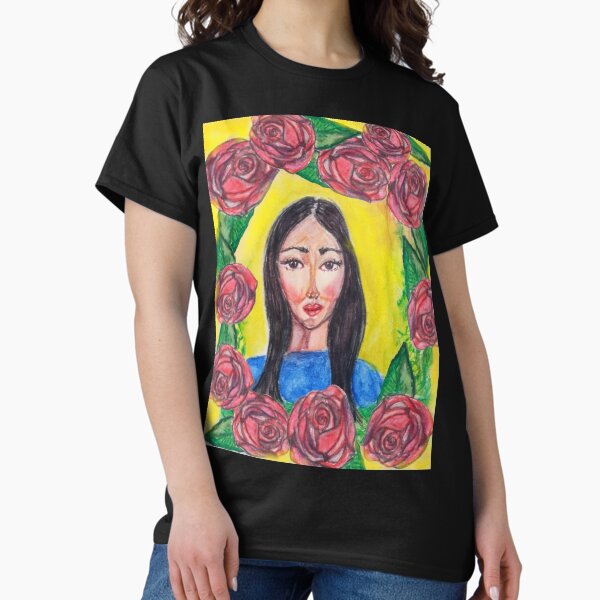 Item preview, A PORTRAIT OF A WOMAN WITH A YELLOW BACKGROUND designed and sold by IvanaKada.