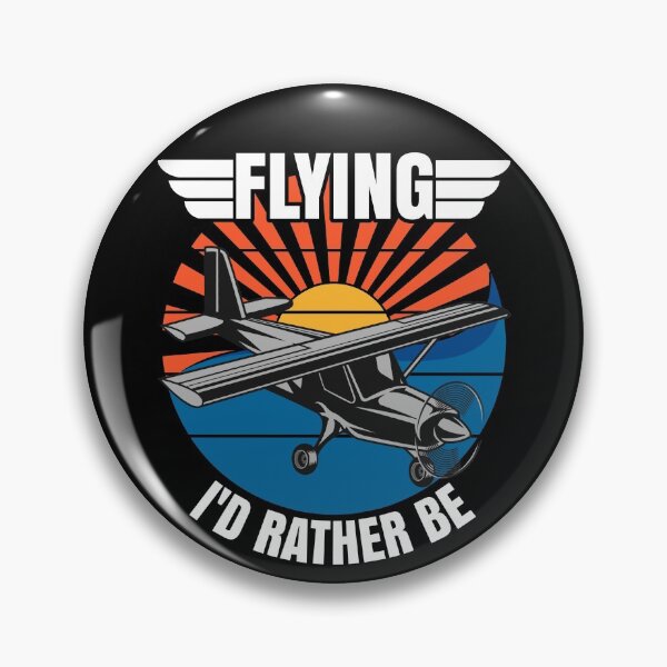 Item preview, Flying I'd Rather Be, Funny Aviation Airplane Pilot  designed and sold by CharJens.