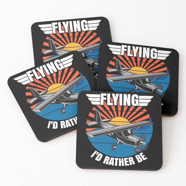 Item preview, Flying I'd Rather Be, Funny Aviation Airplane Pilot  designed and sold by CharJens.