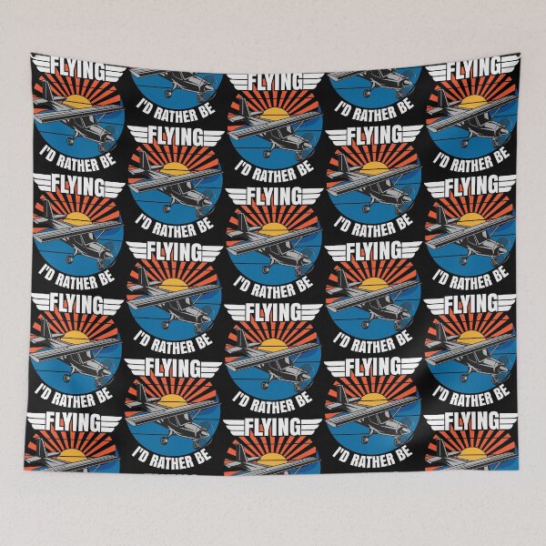 Item preview, Flying I'd Rather Be, Funny Aviation Airplane Pilot  designed and sold by CharJens.