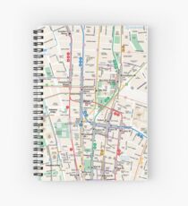 Map manhattan Spiral Notebook
