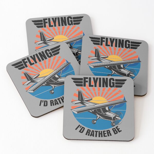 Item preview, Flying I'd Rather Be, Funny Aviation Airplane Pilot  designed and sold by CharJens.