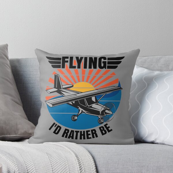 Item preview, Flying I'd Rather Be, Funny Aviation Airplane Pilot  designed and sold by CharJens.