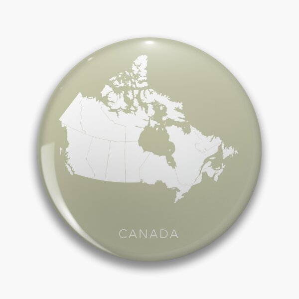 Item preview, Minimal Green and White Map of Canada designed and sold by By-Danni-Marie.