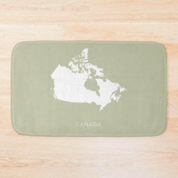 Item preview, Minimal Green and White Map of Canada designed and sold by By-Danni-Marie.